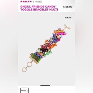 New GHOUL FRIENDS CANDY TOGGLE BRACELET MULTI